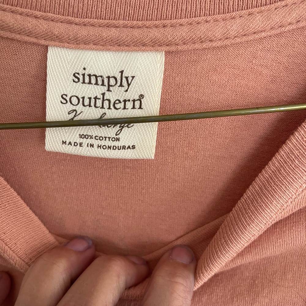Simply Southern Peach Tee - Picture 3 of 4